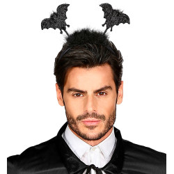 Halloweenová čelenka s netopierom